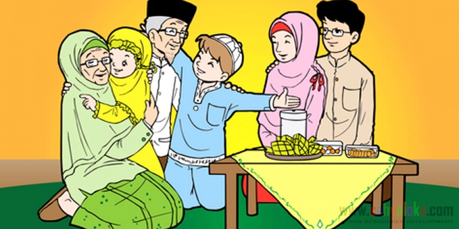 Koleksi Gambar  Kartun islami Bahagia  Kumpulan Kartun