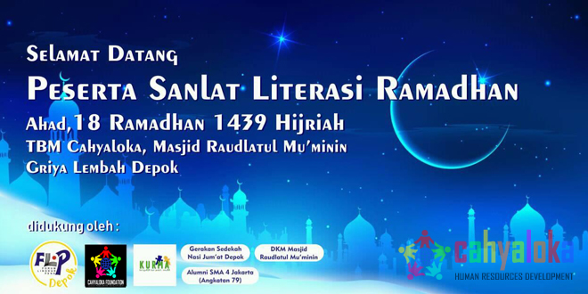 Sanlat Literasi Ramadhan 1439